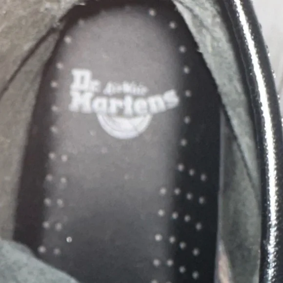 Dr. Martens Black Leather Boots with Yellow Stitching Size 8 - Picture 7 of 7
